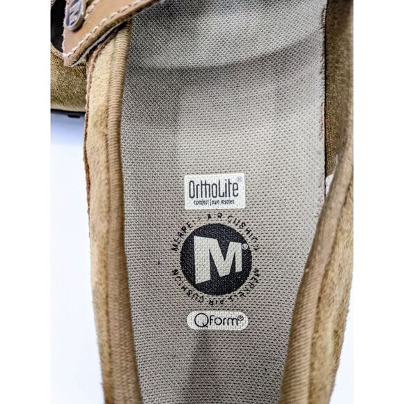 Merrell Plaza Bandeau Tan Suede Mary Jane Ortholit - Picture 5 of 9